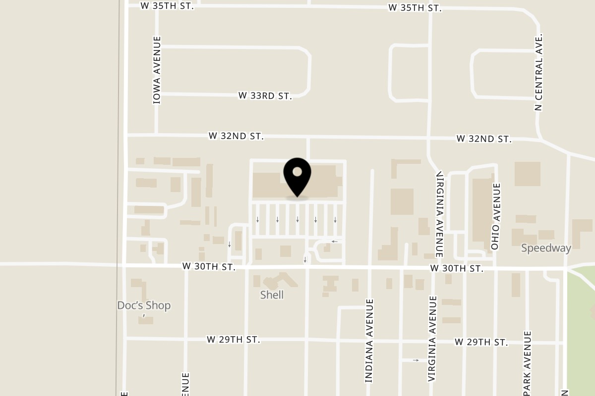 Map showing the location of El Mezcal Grill Connersville on 530 W 30th St in Connersville